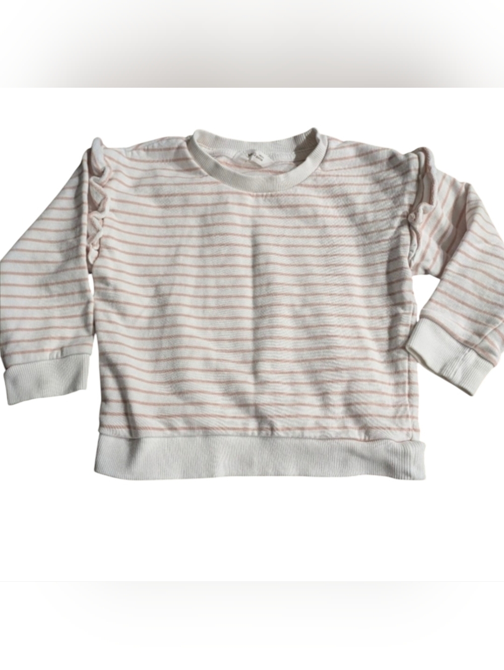 Striped Pink and White Kids Top